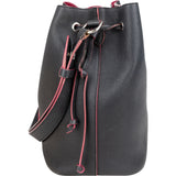 Louis Vuitton Black Leather Lockme Bucket Shoulder Bag