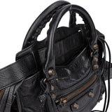 Balenciaga Black Leather City Handbag