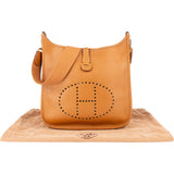 Hermès Natural Leather Evelyne GM Crossbody Bag