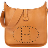 Hermès Natural Leather Evelyne GM Crossbody Bag