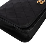 Chanel Quilted Lambskin 24K Gold Single Flap Shoulder Bag