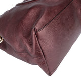 Gucci Leather GG Soho Metallic Purple Crossbody Bag