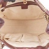 Gucci Leather GG Soho Metallic Purple Crossbody Bag