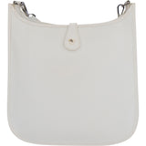 Hermès White Epson Leather Evelyne Crossbody Bag