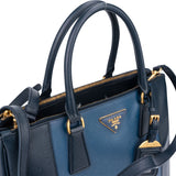 Prada Bicolor Saffiano Leather Galleria Handbag