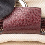 Gucci Leather GG Soho Metallic Purple Crossbody Bag