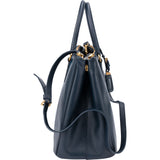 Prada Bicolor Saffiano Leather Galleria Handbag