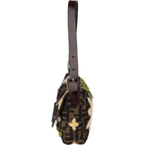 Fendi Limited FF Flower Monogram Baguette Handbag