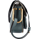 Chloé Blue Leather Hudson Python Crossbody Bag