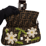 Fendi Limited FF Flower Monogram Baguette Handbag