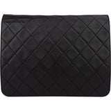 Chanel Quilted Lambskin 24K Gold Single Flap Shoulder Bag