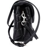 Saint Laurent Black Leather Mini Lou Lou Crossbody Bag