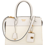 Prada White Saffiano Leather City Handbag