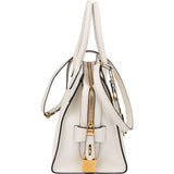 Prada White Saffiano Leather City Handbag