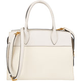 Prada White Saffiano Leather City Handbag