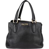 Miu Miu Grained Vitello Daino Leather Tote Handbag