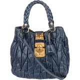 Miu Miu Quilted Leather City Handbag
