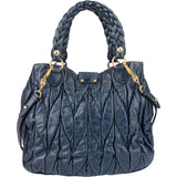 Miu Miu Quilted Leather City Handbag