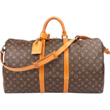 Louis Vuitton Canvas Monogram Keepall 55 Bandouliere