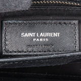 Saint Laurent Black Leather Mini Lou Lou Crossbody Bag