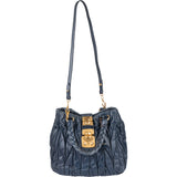 Miu Miu Quilted Leather City Handbag