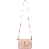 Saint Laurent Rose Leather Lou Lou Crossbody Bag