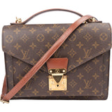 Louis Vuitton Canvas Monogram Monceau Handbag