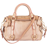Miu Miu Pink Leather City Handbag