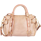 Miu Miu Pink Leather City Handbag