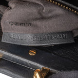 Fendi Noir Leather Gold Edition Spikes Peekaboo Handbag
