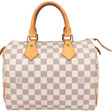 Louis Vuitton Damier Azur Monogram Speedy 25 Handbag