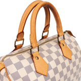 Louis Vuitton Damier Azur Monogram Speedy 25 Handbag