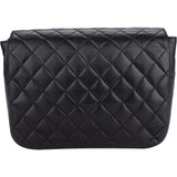 Chanel Quilted Lambskin 24K Gold Single Flap Shoulder Bag