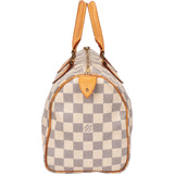 Louis Vuitton Damier Azur Monogram Speedy 25 Handbag