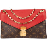 Louis Vuitton Canvas Monogram Pallas Chain Crossbody Bag