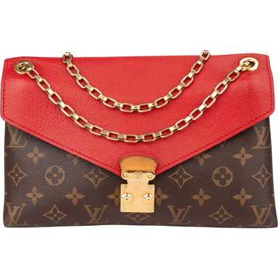 Louis Vuitton Canvas Monogram Pallas Chain Crossbody Bag