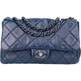 Chanel Quilted Lambskin Antique Hardware Single Flap Crossbody Bag