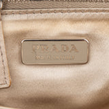 Prada White Premium Leather Triangle Shoulder Bag