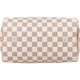 Louis Vuitton Damier Azur Monogram Speedy 25 Handbag