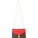 Louis Vuitton Canvas Monogram Pallas Chain Crossbody Bag