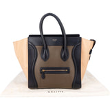 Céline Tricolor Leather Luggage Handbag