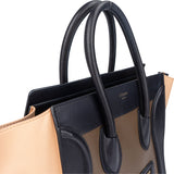 Céline Tricolor Leather Luggage Handbag