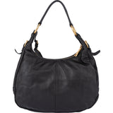 Prada Black Leather Hobo Bag