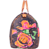 Louis Vuitton Limited Roses By Stephen Sprouse Keepall 50