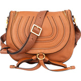 Chloé Brown Leather Marcie Crossbody Bag