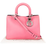 Christian Dior Pink Leather Diorissimo Handbag