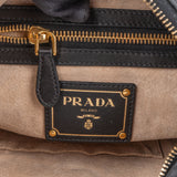 Prada Black Leather Hobo Bag