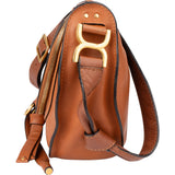 Chloé Brown Leather Marcie Crossbody Bag