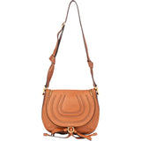 Chloé Brown Leather Marcie Crossbody Bag