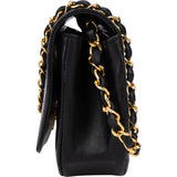 Chanel Quilted Lambskin 24K Gold Single Flap Shoulder Bag